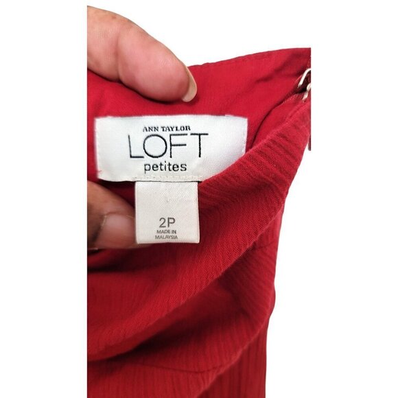LOFT/ANN TAYLOR MINI STRAPLESS COCKTAIL TIE ON NECK RES  DRESS - Picture 5 of 8